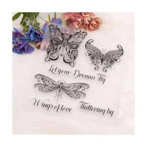 Arrietty Let Dream Fly Butterfly Libélula Sellos_5