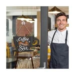 Cartel de café de madera de Jetec Coffee Bar Sign_4