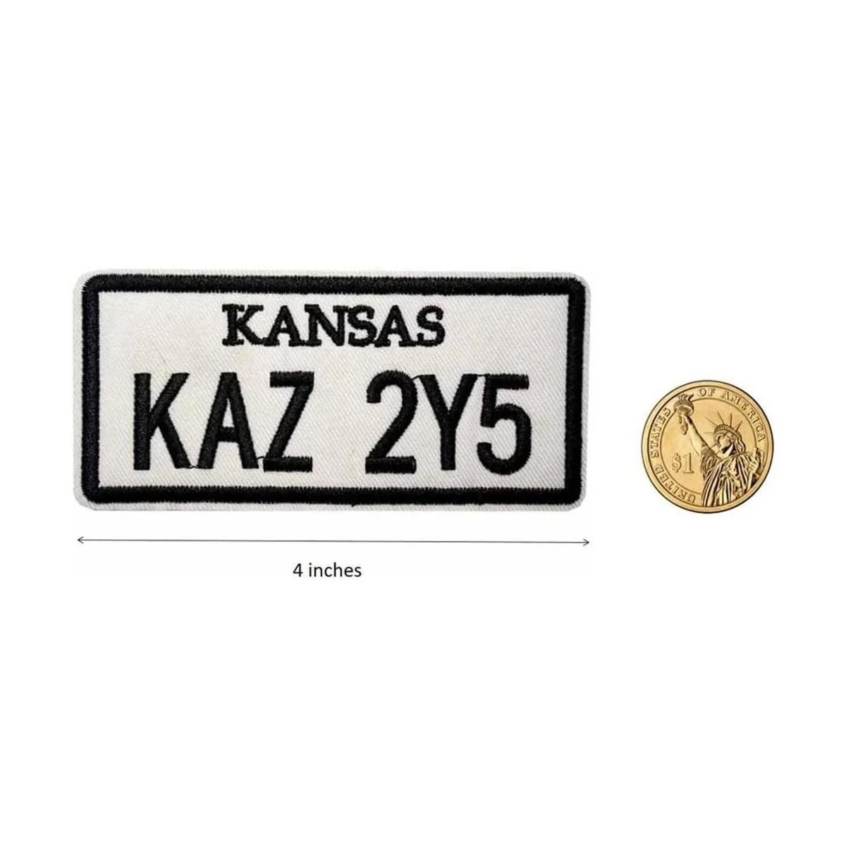 Kaz 2Y5 CNK 80Q3 Parche bordado para placa de coche_2