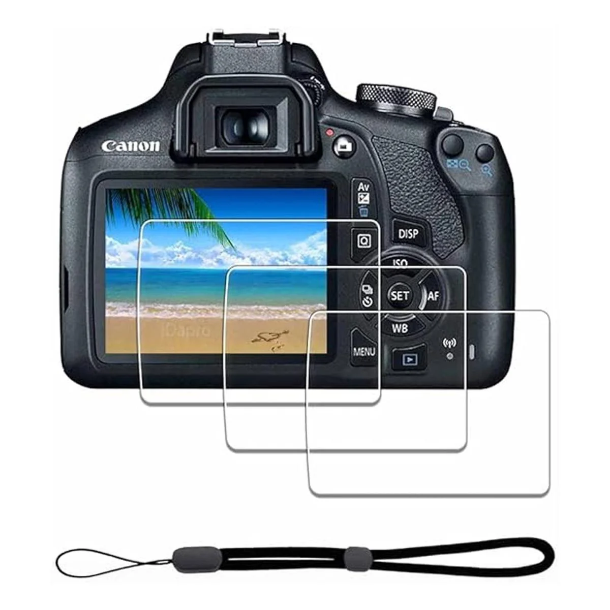 Protector de pantalla para Canon EOS Rebel T7 T6 T5 2000D_1