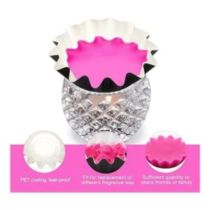 Catcan 50 forros de cera derretida bandeja calentador de_3