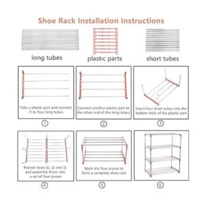 Xerhnan Zapatero pequeño apilable de 3 niveles_6