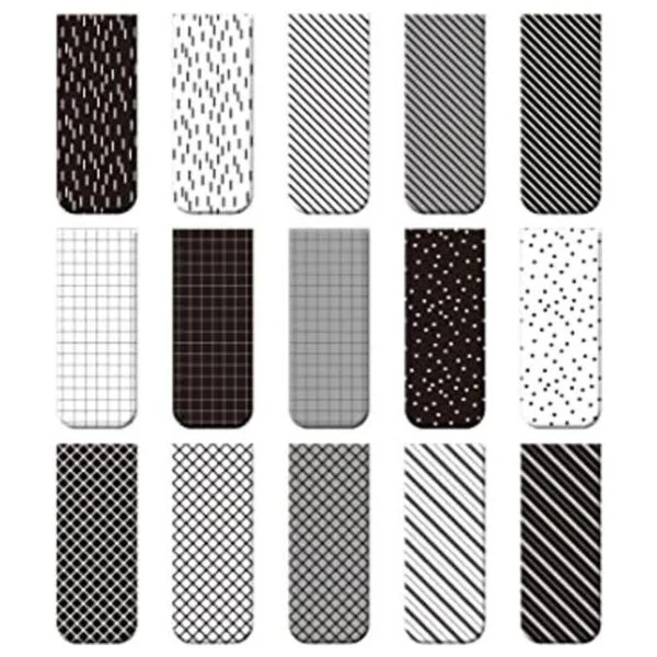 30 marcapáginas magnéticos para páginas blanco y negro_1