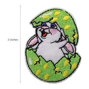 ReelFun Parche bordado con diseño de conejo de Pascua_2