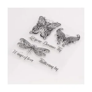 Arrietty Let Dream Fly Butterfly Libélula Sellos_4