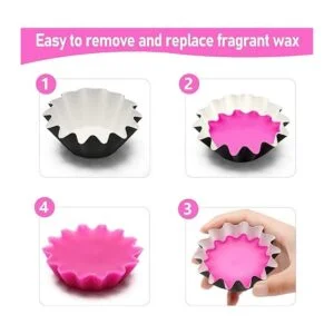 Catcan 50 forros de cera derretida bandeja calentador de_4