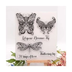 Arrietty Let Dream Fly Butterfly Libélula Sellos_3