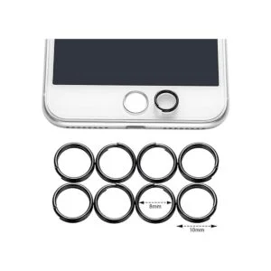 Hotop 50 anillos divididos negros de 0.394 in de metal_2