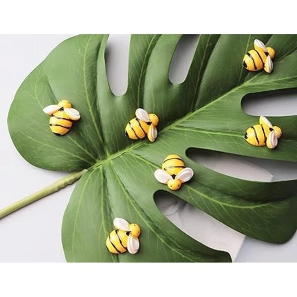Sowaka 20 piezas de mini adornos de abeja de resina_3