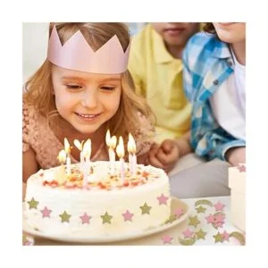 Confeti de papel de estrella y luna para bebé cumpleaños_4