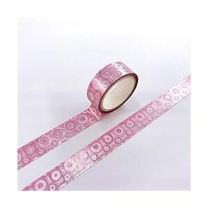 Juego de 8 rollos de cinta Washi con purpurina cintas_7