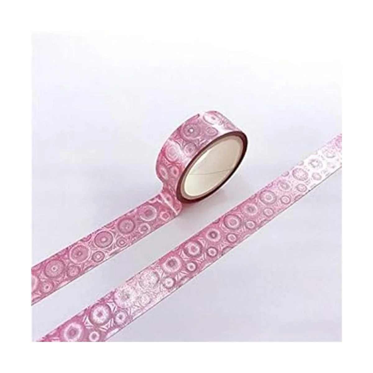 Juego de 8 rollos de cinta Washi con purpurina cintas_7