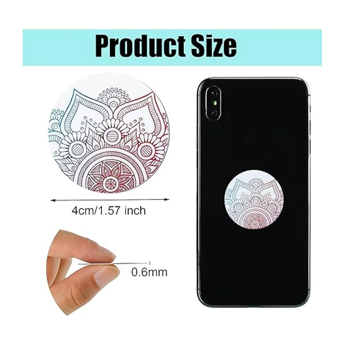 8 piezas de imán para teléfono de coche placa de metal_4