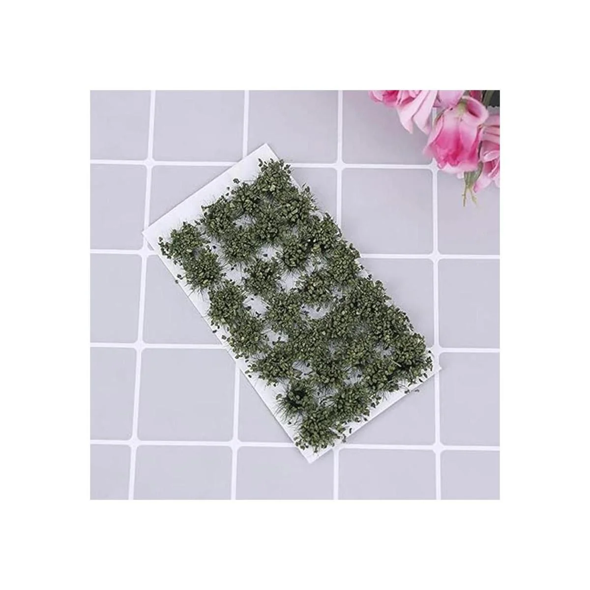 Juego de 28 piezas de arbustos verdes arbustos de tierras_2