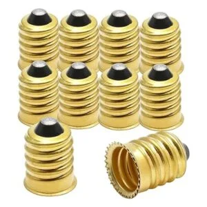 Qjaiune 10 unidades E14 a E12 adaptador convertidor_2