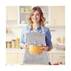 Paquete de 2 delantales delantales de cocina de algodón_4