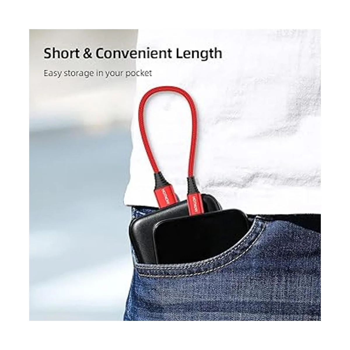 HOTNOW Cable micro USB de 1 pie para Android cable de_5