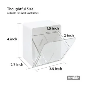 Artilife Recipientes de baño Qtip para hisopos de algodón_2