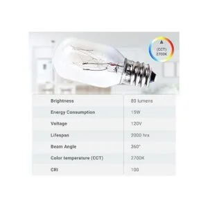 Canamax Bombilla de roca de sal T20 E12 de 15 W 120 V_4