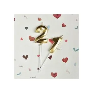 Bailym Vela de cumpleaños número 21 color dorado_2