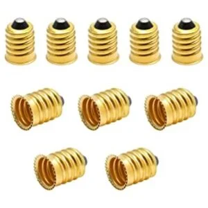 Qjaiune 10 unidades E14 a E12 adaptador convertidor_1