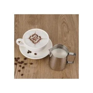 Jarra de espuma de leche jarra de vapor de 12 onzas de_4