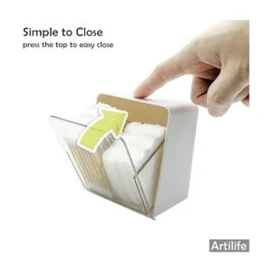 Artilife Recipientes de baño Qtip para hisopos de algodón_4