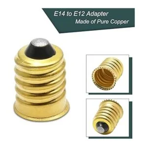 Qjaiune 10 unidades E14 a E12 adaptador convertidor_4