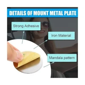 8 piezas de imán para teléfono de coche placa de metal_5