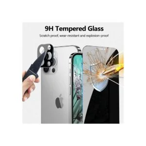 QUESPLE Protector de pantalla de vidrio de privacidad para_4