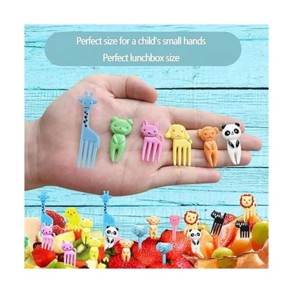 36 piezas de púas de comida animal para niños lindos_6