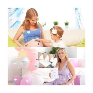 Lincia 100 pegatinas de acuarela dorada de revelación de_6