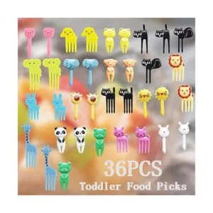 36 piezas de púas de comida animal para niños lindos_5