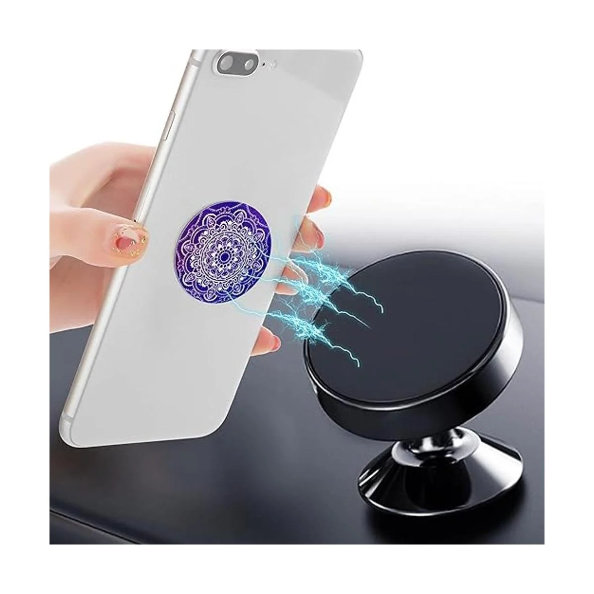 8 piezas de imán para teléfono de coche placa de metal_2