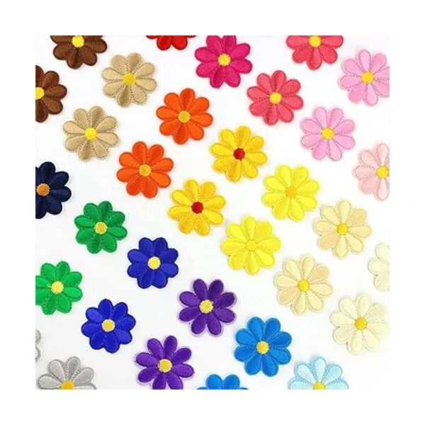 LEEFONE 44 parches para coser con flores de girasol_4