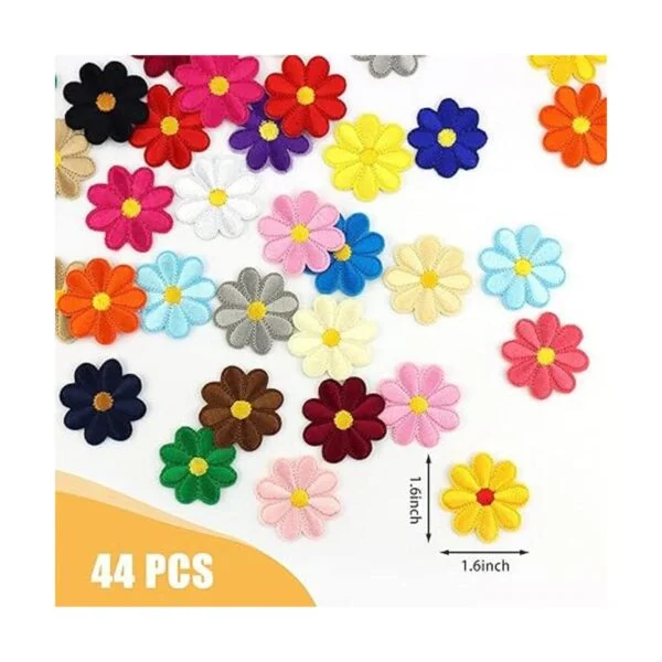 LEEFONE 44 parches para coser con flores de girasol_3