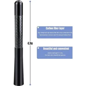 Tecreddy Antena universal para coche mástil de fibra de_2