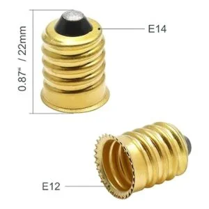 Qjaiune 10 unidades E14 a E12 adaptador convertidor_5