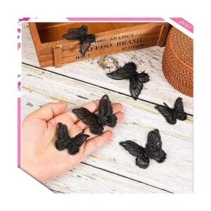20 parches de mariposa de 2 tamaños apliques de encaje de_7