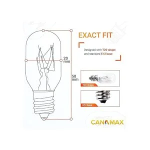 Canamax Bombilla de roca de sal T20 E12 de 15 W 120 V_3
