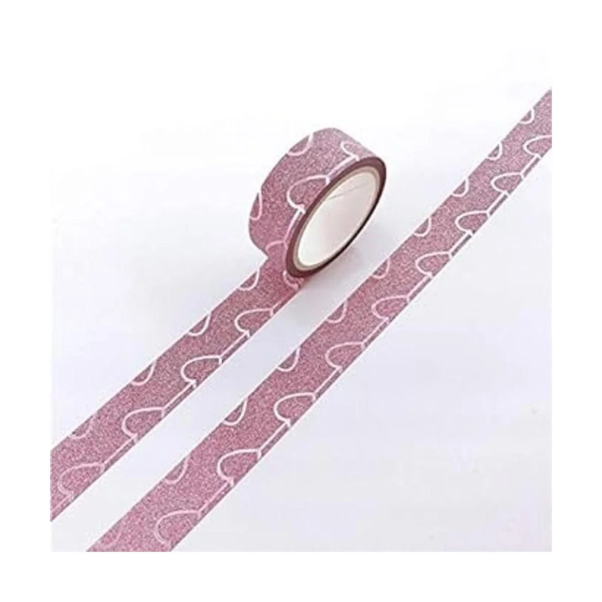 Juego de 8 rollos de cinta Washi con purpurina cintas_5