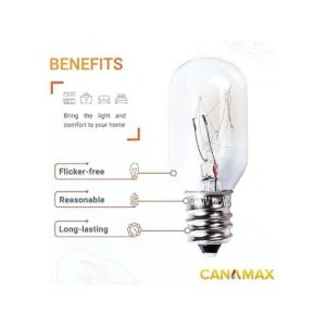 Canamax Bombilla de roca de sal T20 E12 de 15 W 120 V_2