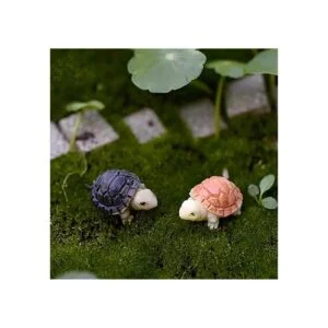 Juego de 22 piezas de resina de mini tortugas en_6