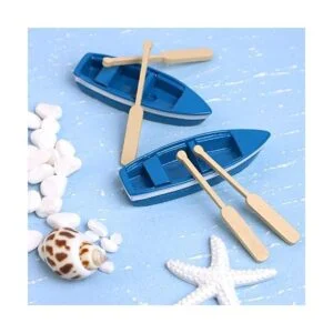 Framendino 2 Conjuntos Miniatura Casa de Muñecas Barco de_7