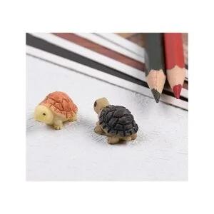 Juego de 22 piezas de resina de mini tortugas en_4