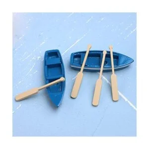 Framendino 2 Conjuntos Miniatura Casa de Muñecas Barco de_6