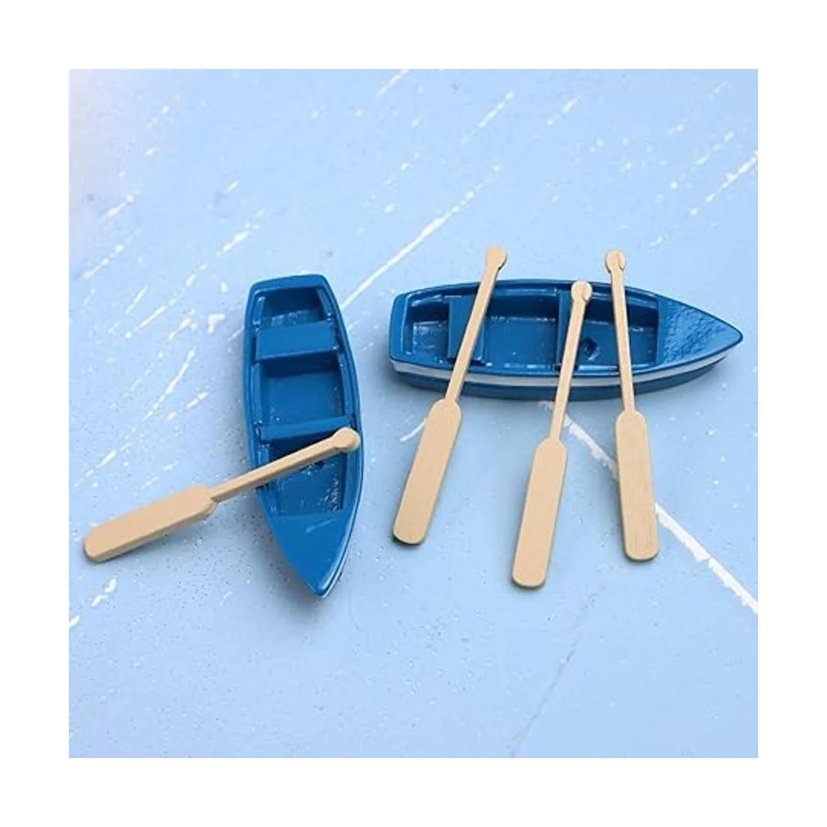 Framendino 2 Conjuntos Miniatura Casa de Muñecas Barco de_6