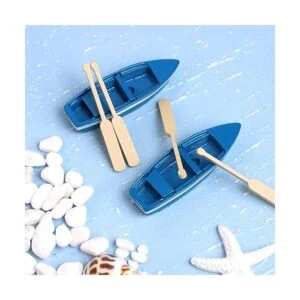 Framendino 2 Conjuntos Miniatura Casa de Muñecas Barco de_4