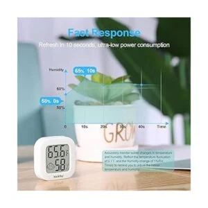 Vaikby Termómetro de interior 2 unidades medidor de_4