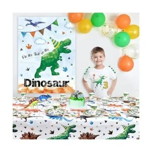 WERNNSAI Pin The Tail on The Dinosaur Party Game Juego de_5